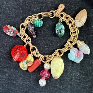Vintage 1960's Murano Glass cocktail bracelet